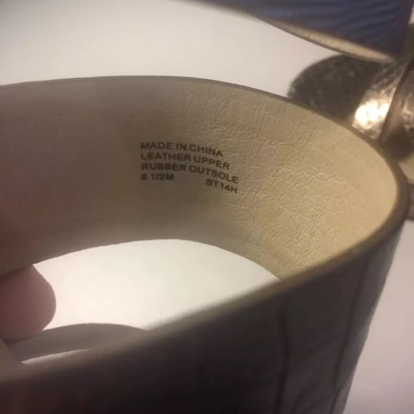 Michael Kors Platform Shoes Silver Sz6.5M 5" Heels - Picture 7 of 8